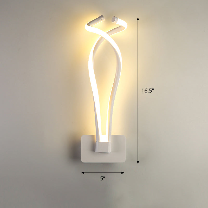 BowLift | Rotating LED Wall Light Art Deco Metal Wall Mount Light Fixture for Bedroom