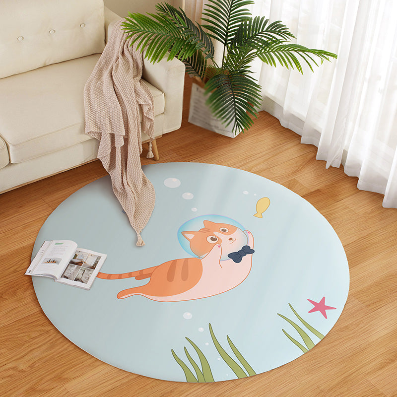 BowLift | Beautiful children's room carpet Multicolored cartoon pattern Indoor carpet PVC stain-resistant machine washable carpet