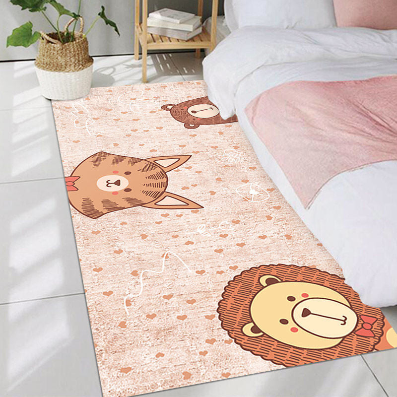 BowLift | Beautiful Bedroom Rug Multicolor Cartoon Printed Indoor Carpet PVC Non-Slip Back Machine Washable Rug