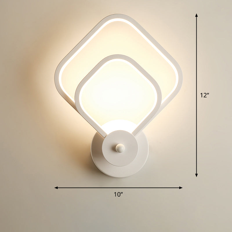 BowLift | Acrylic Loop-shaped Wall Light Simplicity LED Wall Sconce for Bedroom