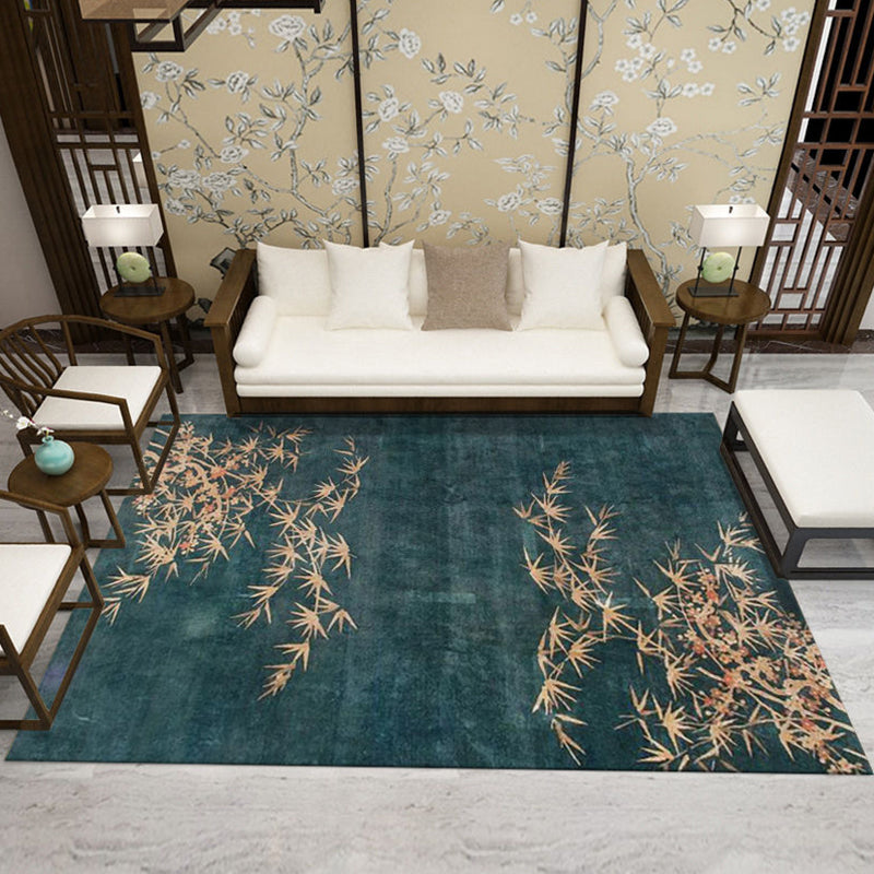 BowLift | Formal Living Room Carpet Multicolored Plant Print Carpet for Indoors Polypropylene Non-Slip Back Pet-Friendly Carpet