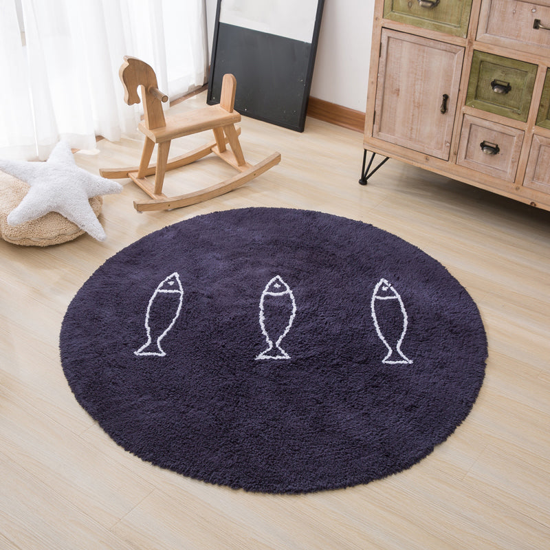 BowLift | Casual Living Room Rug Multicolor Cartoon Print Indoor Rug Non-Slip Backing Pet-Friendly Area Rug