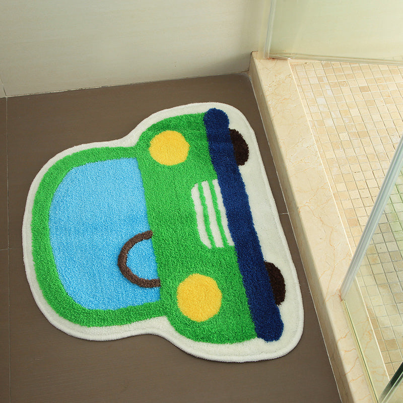 BowLift | Creative Children’s Room Rug Multicolored 3D Pressed Indoor Rug Cotton Blend Non-Slip Pet Friendly Area Rug