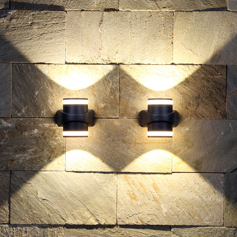 BowLift | Tubular Metal Wall Washer Wall Light Contemporary Black LED Wall Lighting for Indoor Use