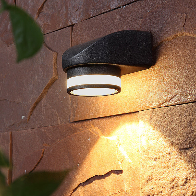 BowLift | Tubular Metal Wall Washer Wall Light Contemporary Black LED Wall Lighting for Indoor Use