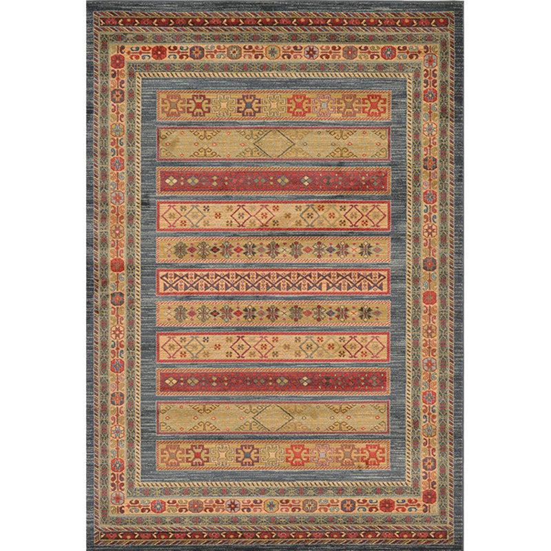BowLift | Casual Multicolor Geo Rug Polyester Western Area Rug Non-Slip Machine Washable Easy Care Indoor Rug for Living Room