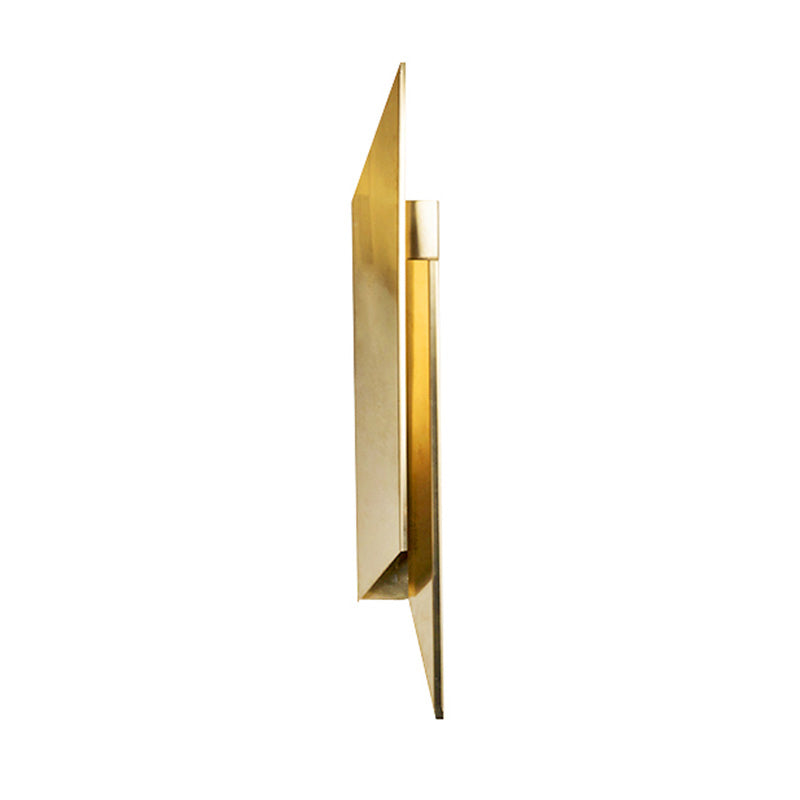 BowLift | Art Deco Quad-shaped Wall Light Metallic Bedroom LED Wall Lamp Fixture in Gold