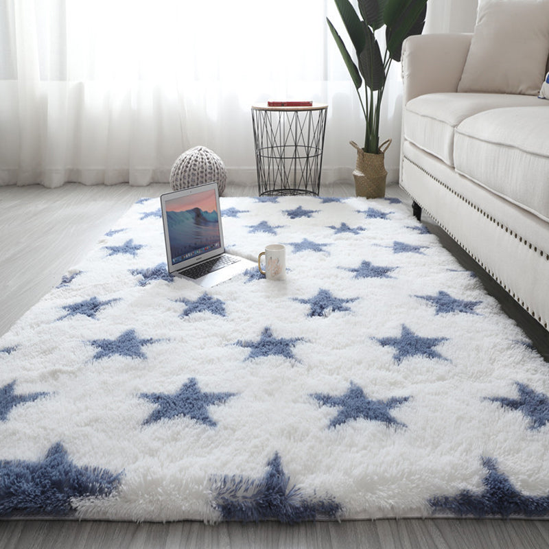 BowLift | Calming Living Room Rug Multicolored Pattern Indoor Rug Shag Non-Slip Backing Pet Friendly Area Carpet