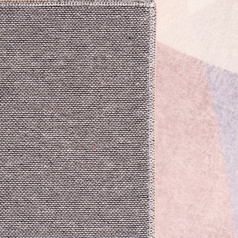 BowLift | Simple Color Block Carpet Multi-Color Synthetic Rug Non-Slip Backing Easy Care Pet Friendly Indoor Carpet for Home