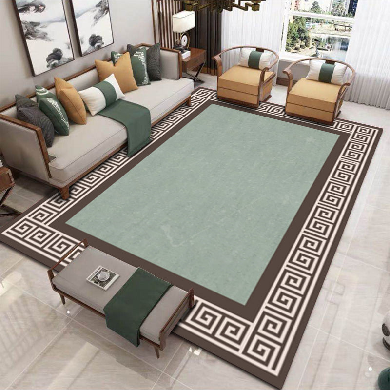 BowLift | Formal Living Room Rug Multicolored Patterned Indoor Rug Polyester Non-Slip Back Washable Rug