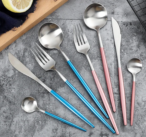 BowLift | 24-Piece Stainless Steel Gold-Silver Luxury Cutlery - RoyalGlow