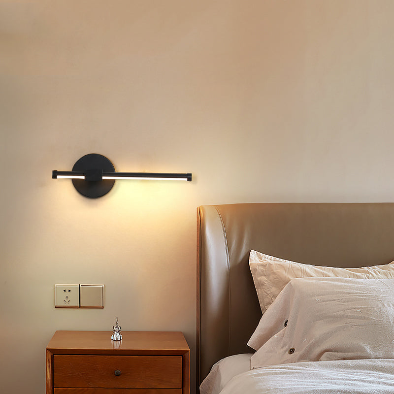BowLift | Pencil-shaped Nightstand Wall Lamp Light Metallic LED Minimalist Wall Mount Lighting