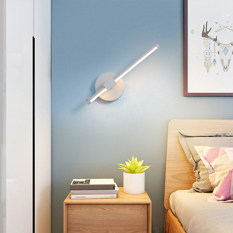 BowLift | Pencil-shaped Nightstand Wall Lamp Light Metallic LED Minimalist Wall Mount Lighting