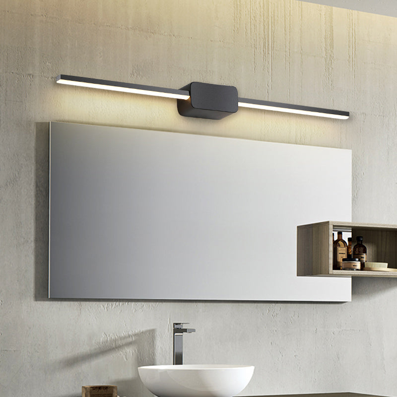 BowLift | Slim LED Wall Light Sconce Minimalist Style Metal Bathroom Vanity Lighting Ideas
