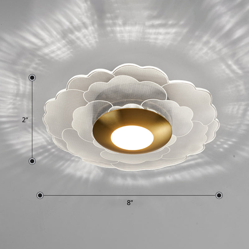 BowLift | Clear Flower Wall Sconce Light Art Deco Acrylic LED Wall Lighting for the Living Room