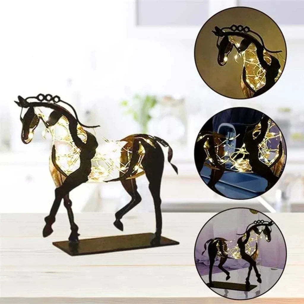 BowLift | Horse Sculpture - AdonisMetal - Rustic Elegance - Timeless Decorative Piece