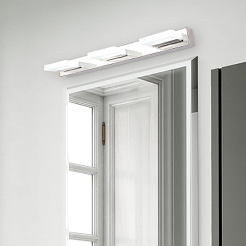 BowLift | Rotatable Square Acrylic Wall Lamp Minimalist Nickel LED Wall Lighting for the Bathroom
