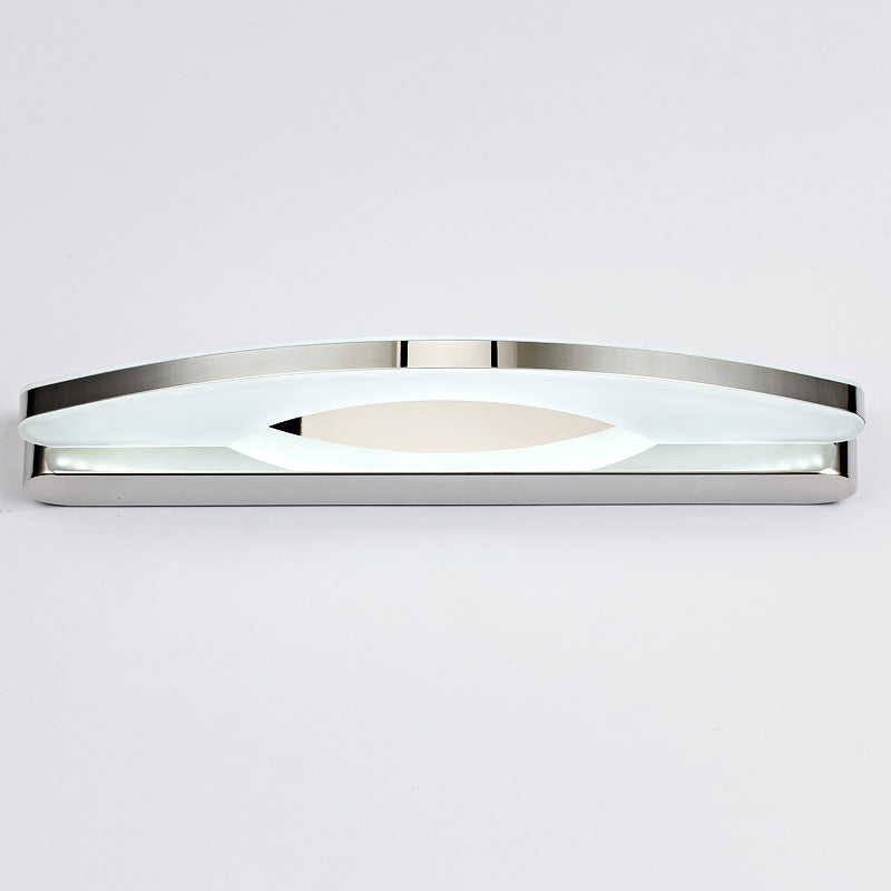 BowLift | Chrome Arc Wall Light Modern Style Stainless Steel LED Wall Light with Acrylic Diffuser