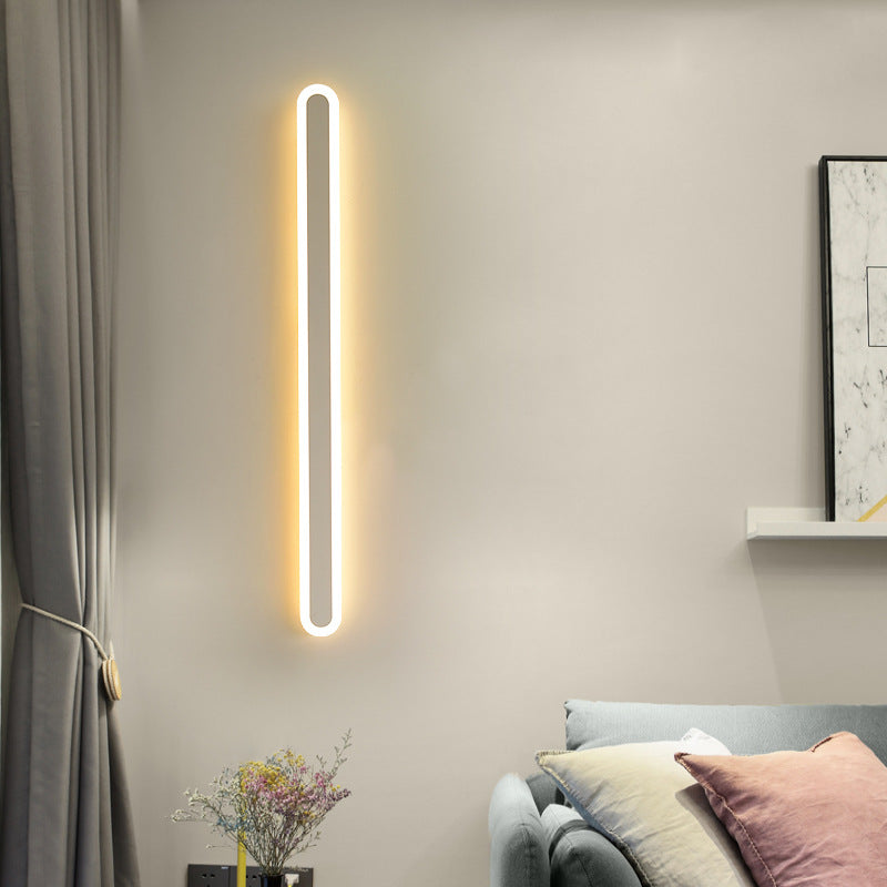 BowLift | Elliptical Acrylic Flush Mount Wall Lamp Simplicity LED Wall Lighting for Hallway