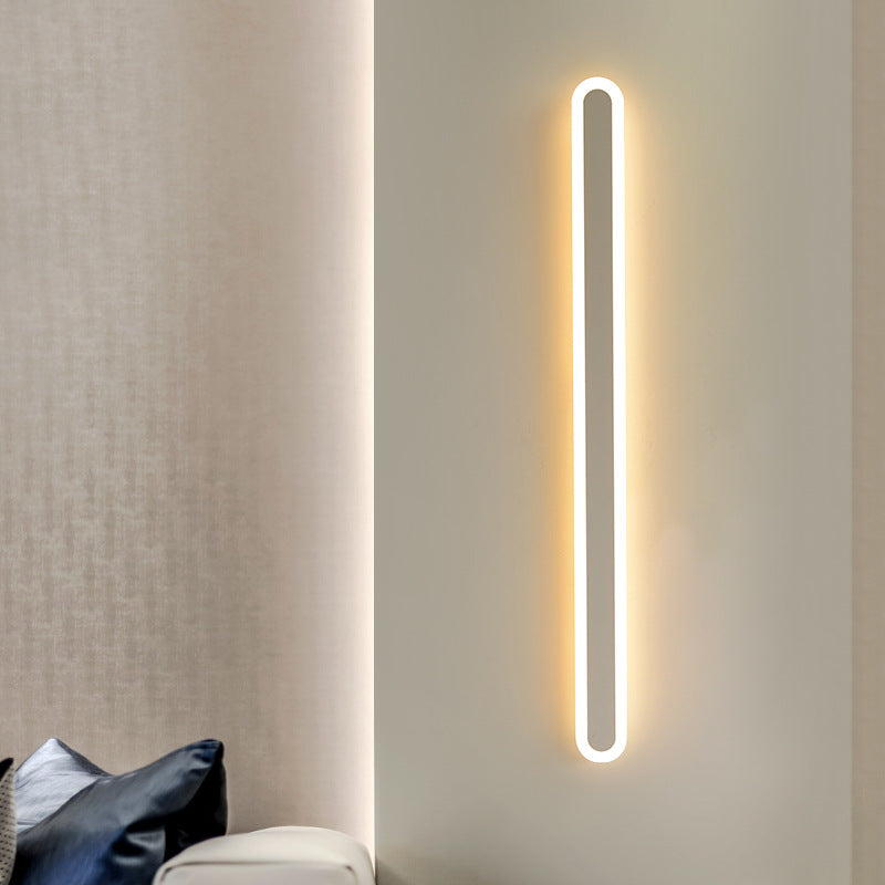 BowLift | Elliptical Acrylic Flush Mount Wall Lamp Simplicity LED Wall Lighting for Hallway