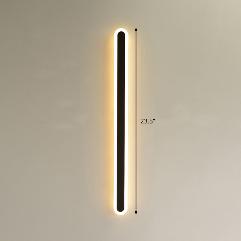 BowLift | Elliptical Acrylic Flush Mount Wall Lamp Simplicity LED Wall Lighting for Hallway