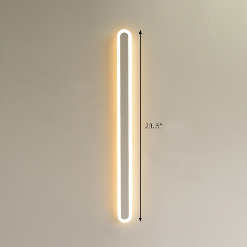 BowLift | Elliptical Acrylic Flush Mount Wall Lamp Simplicity LED Wall Lighting for Hallway