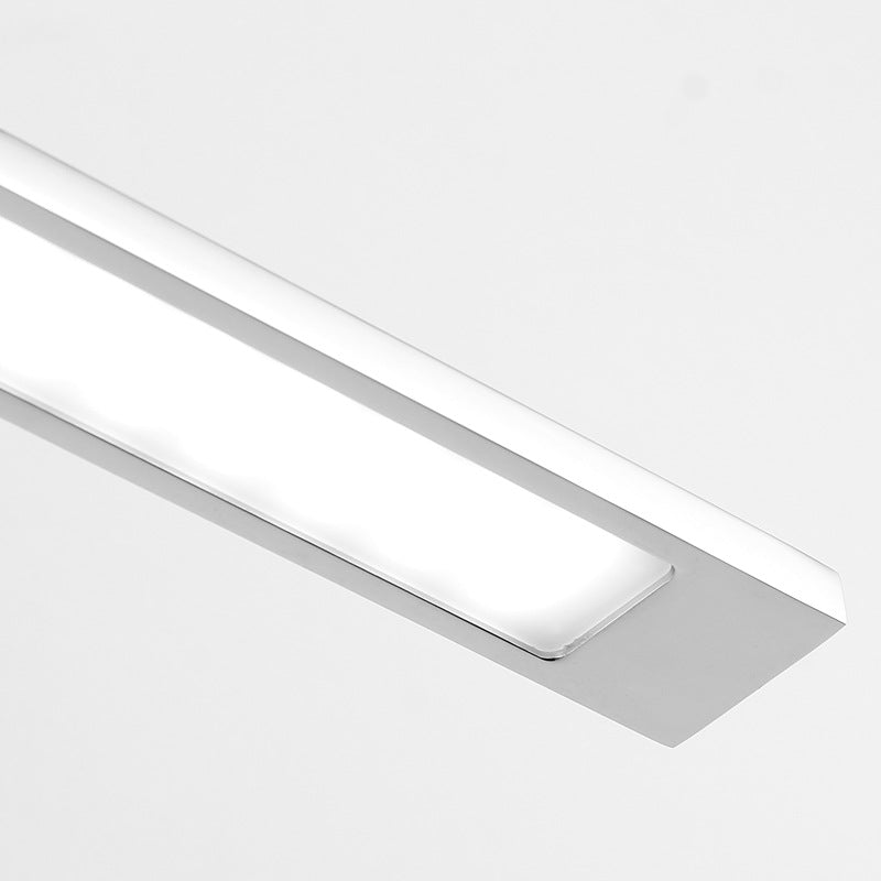 BowLift | Modern Linear Wall Lamp Stainless Steel LED Bathroom Lighting in Nickel