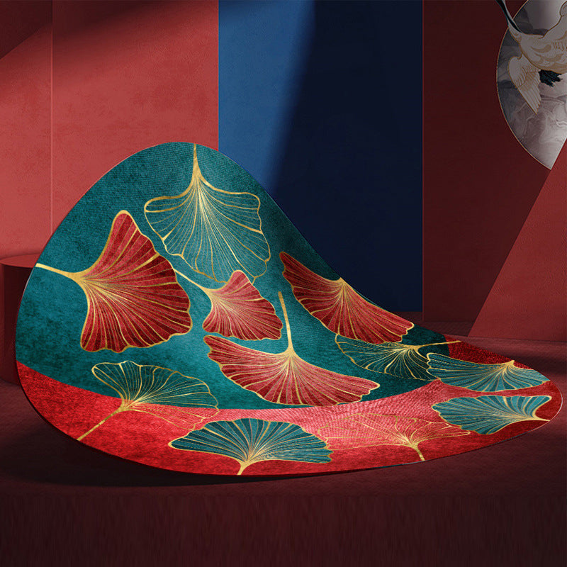 BowLift | Chinese Decorative Carpet Multicolored Crane Printed Area Rug Synthetic Non-Slip Back Easy Maintenance Area Rug