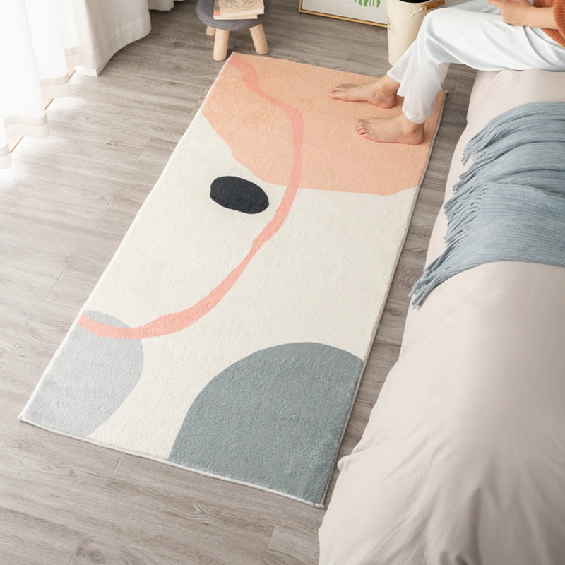 BowLift | Western Room Carpet Multicolor Color Block Carpet Cotton Blend Pet Friendly Easy Care Washable Indoor Carpet