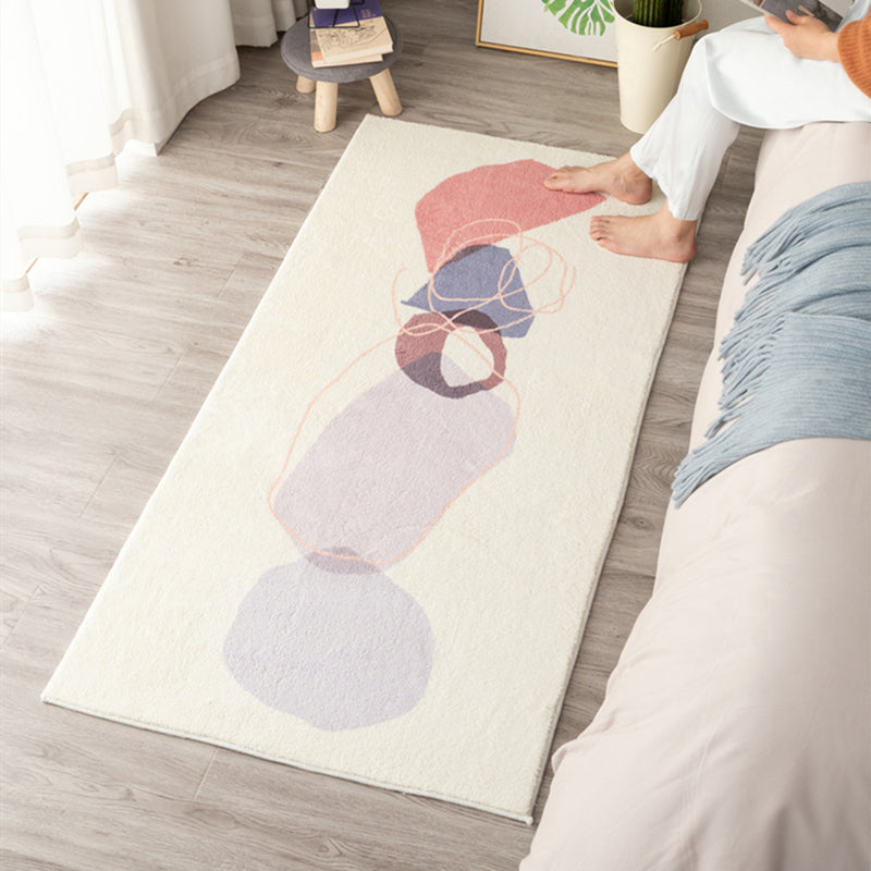 BowLift | Western Room Carpet Multicolor Color Block Carpet Cotton Blend Pet Friendly Easy Care Washable Indoor Carpet