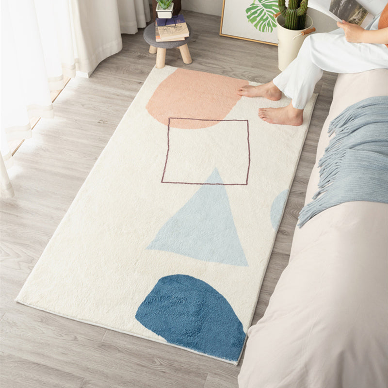 BowLift | Western Room Carpet Multicolor Color Block Carpet Cotton Blend Pet Friendly Easy Care Washable Indoor Carpet
