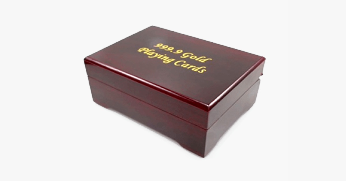 BowLift | 24K gold-plated playing cards with optional case
