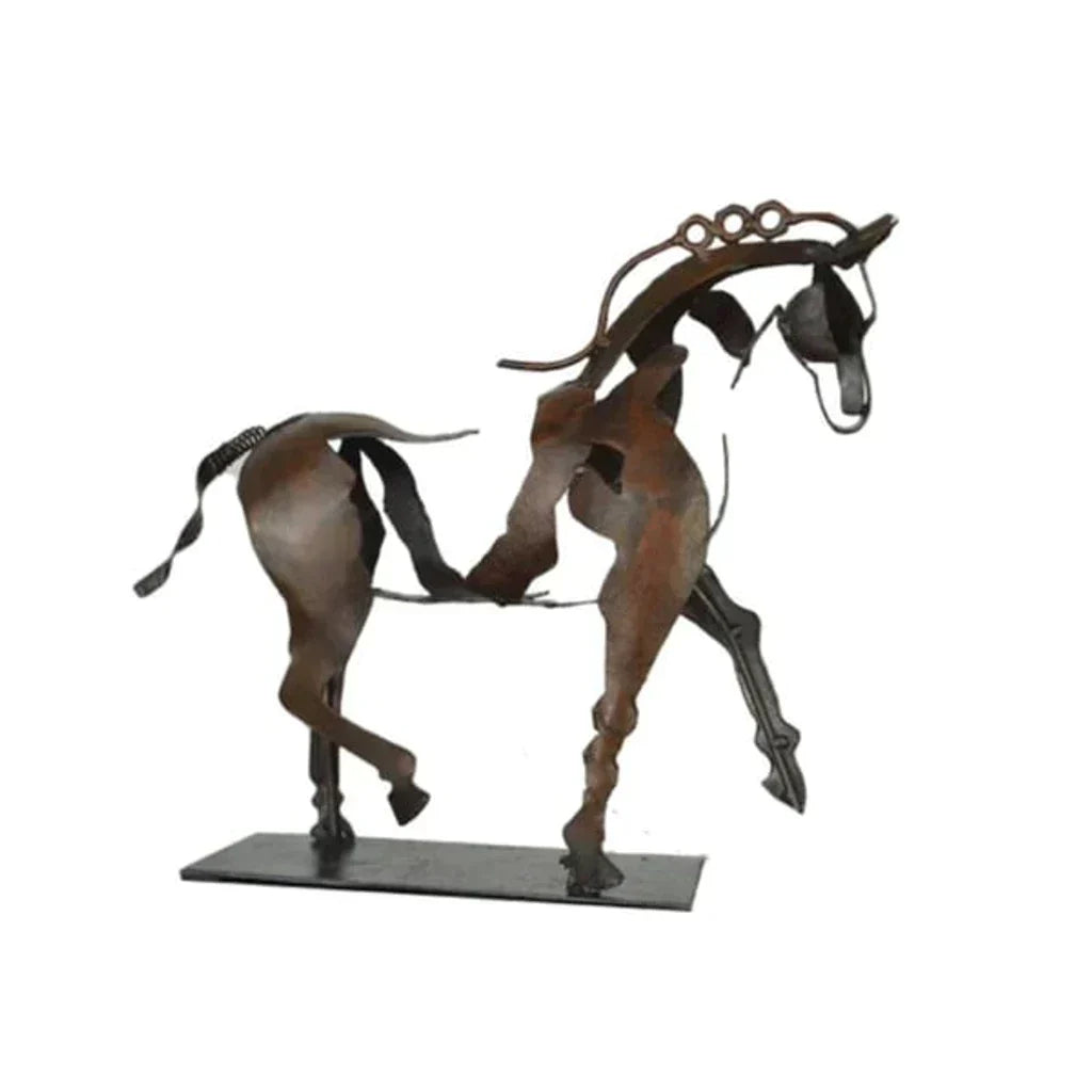 BowLift | Horse Sculpture - AdonisMetal - Rustic Elegance - Timeless Decorative Piece