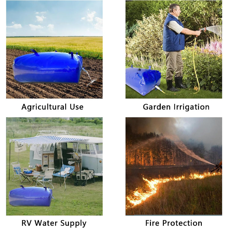 BowLift | 1000L/264 Gallon Water Storage Bladder Large Capacity PVC Water Storage Container Emergency Water Tank