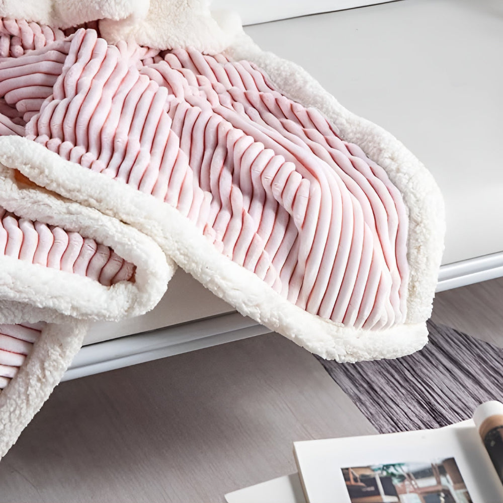 BowLift | Fluffy Stripes Sherpa Blanket