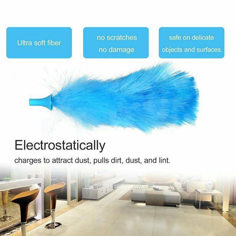 BowLift | 360° rotating electric spin duster motorized dust cloth with 2 brushes