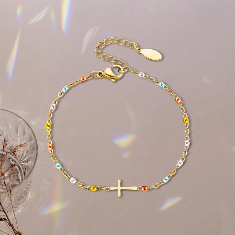 BowLift | Adjustable Cross Bracelet for Friendship & Faith – Silver or Gold – Gift Box Option
