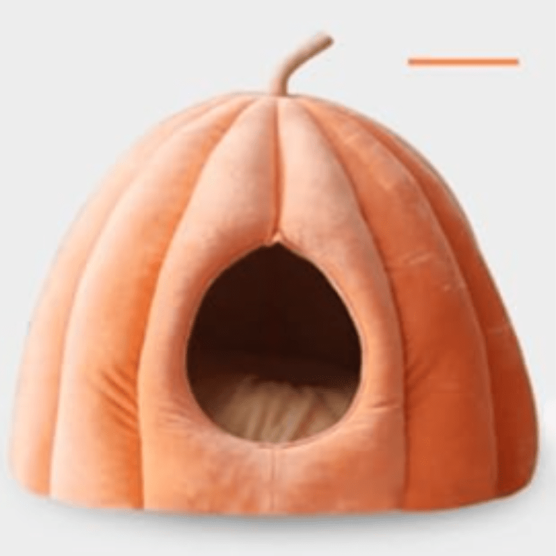 BowLift | CozyNest Pumpkin Cat Bed – Warm, Washable & Comfortable Cat Hideaway