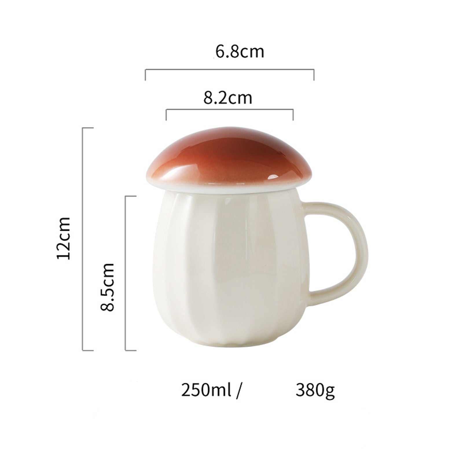BowLift | Creative Ceramic Mushroom Mug