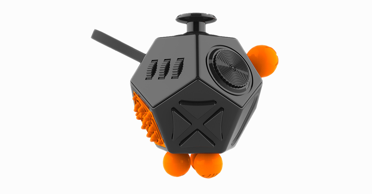 BowLift | Fidget Dodecagon – 12-Sided Fidget Cube Relieves Stress and Anxiety Reduces Depression Cube for Children and Adults with ADHD ADD OCD Autism