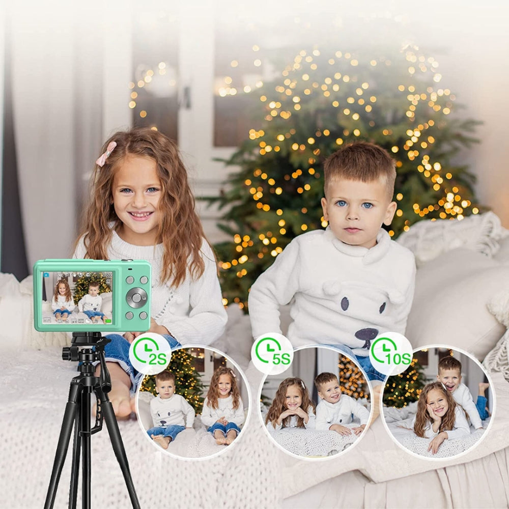 BowLift | Portable Digital Camera 1080P 44MP with 16X Zoom β Compact Vlogging Camera with LCD Screen, Rechargeable, Perfect for Teens and Students