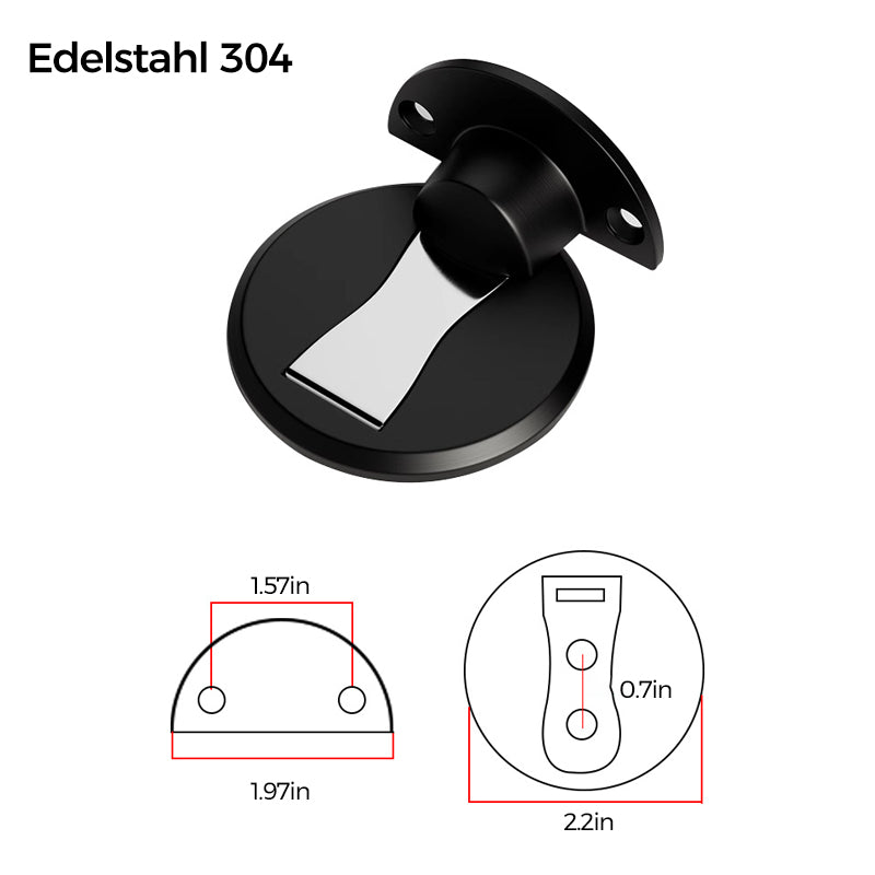 BowLift | Invisible magnetic door stop made of stainless steel