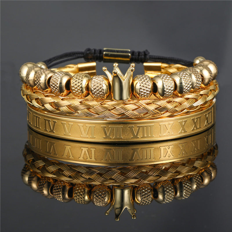 BowLift | Crown Braided Letter Bracelet