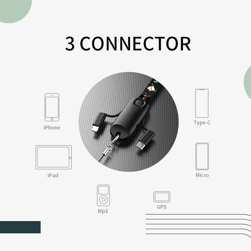 BowLift | 3-in-1 multifunctional data cable lanyard