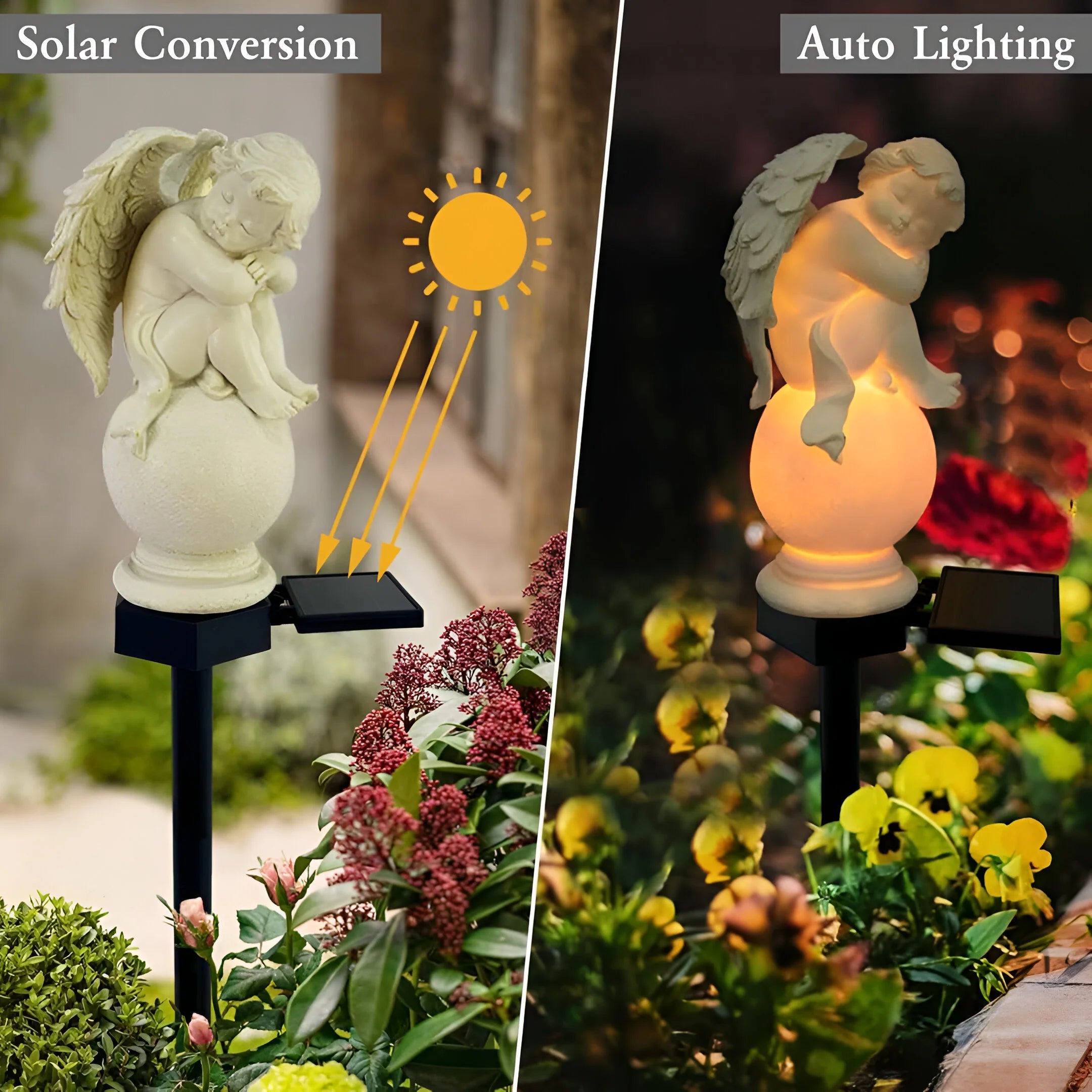HeavenGlow – Solar-Powered Angel Light