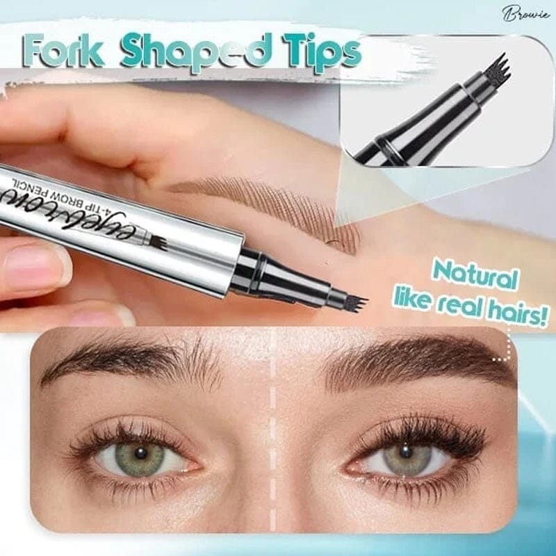BowLift | 3D waterproof Microblading eyebrow pencil 4 fork tips tattoo pencil