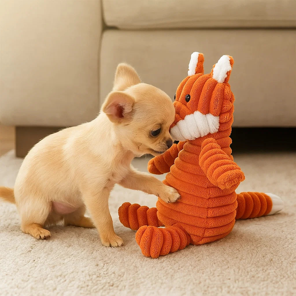 BowLift | Dog Toy Plush Squeaky Chew Animal