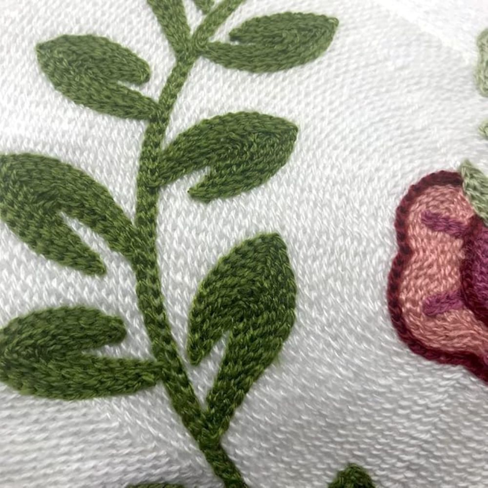 BowLift | Ethereal Embroidery Floral Cushion Cover