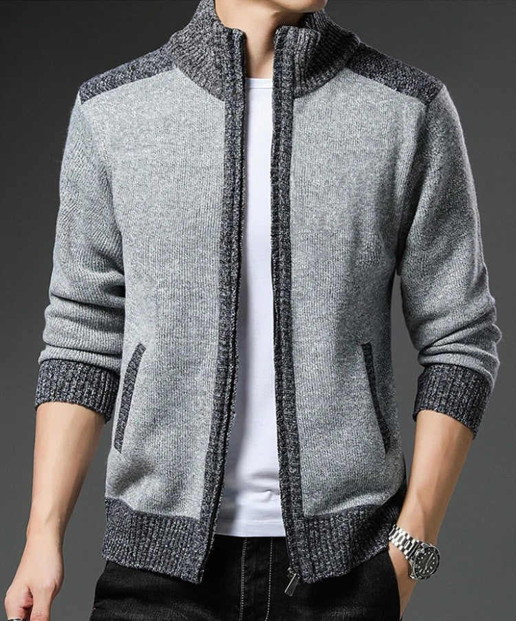 Textured Knit Sweater with Relaxed Fit
