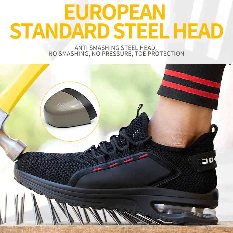 BowLift | Ultralight, breathable, slip-resistant work shoes with steel toe - Free Shipping